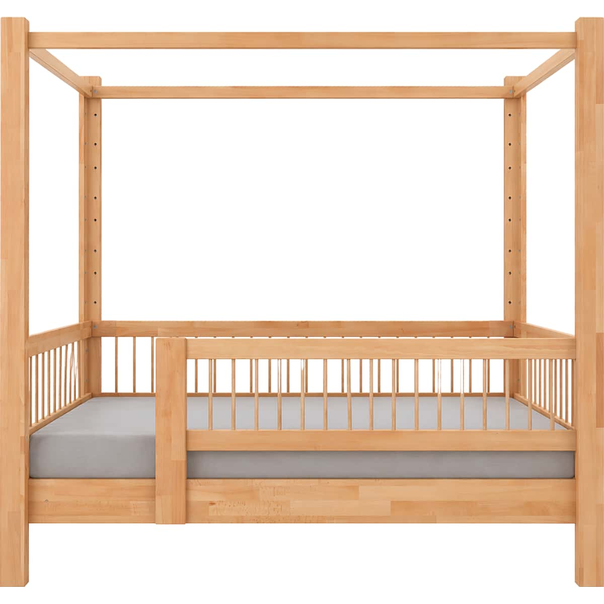 Mitwachsendes 5-in-1-KUBU-Bett aus massiver Buche in Natur. (Product)